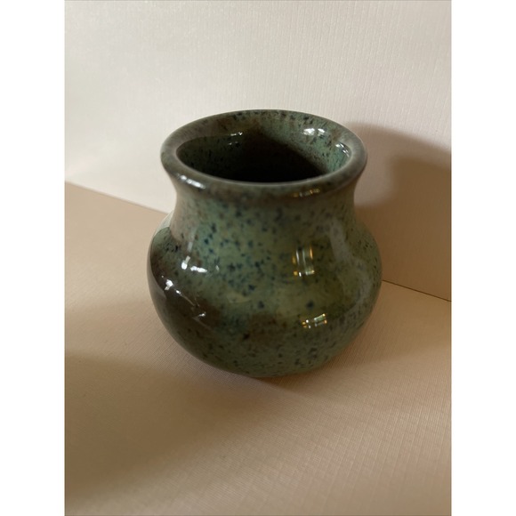 R V Pottery Nashville Vases Set 3 Mini Low Bud Green Studio Art Modern Farmhouse - Picture 6 of 9